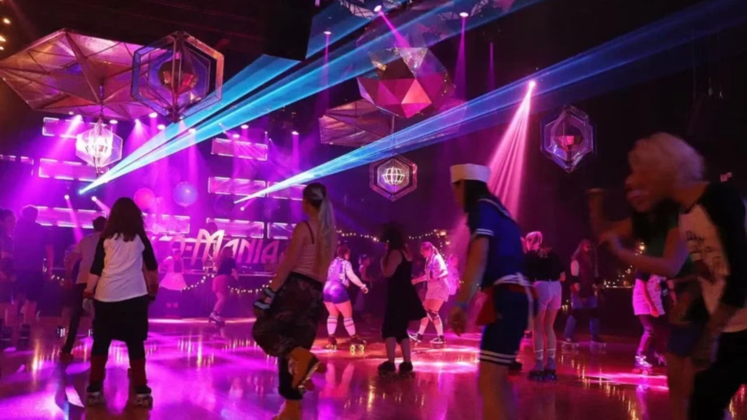 Roller Skating Scene in Liverpool