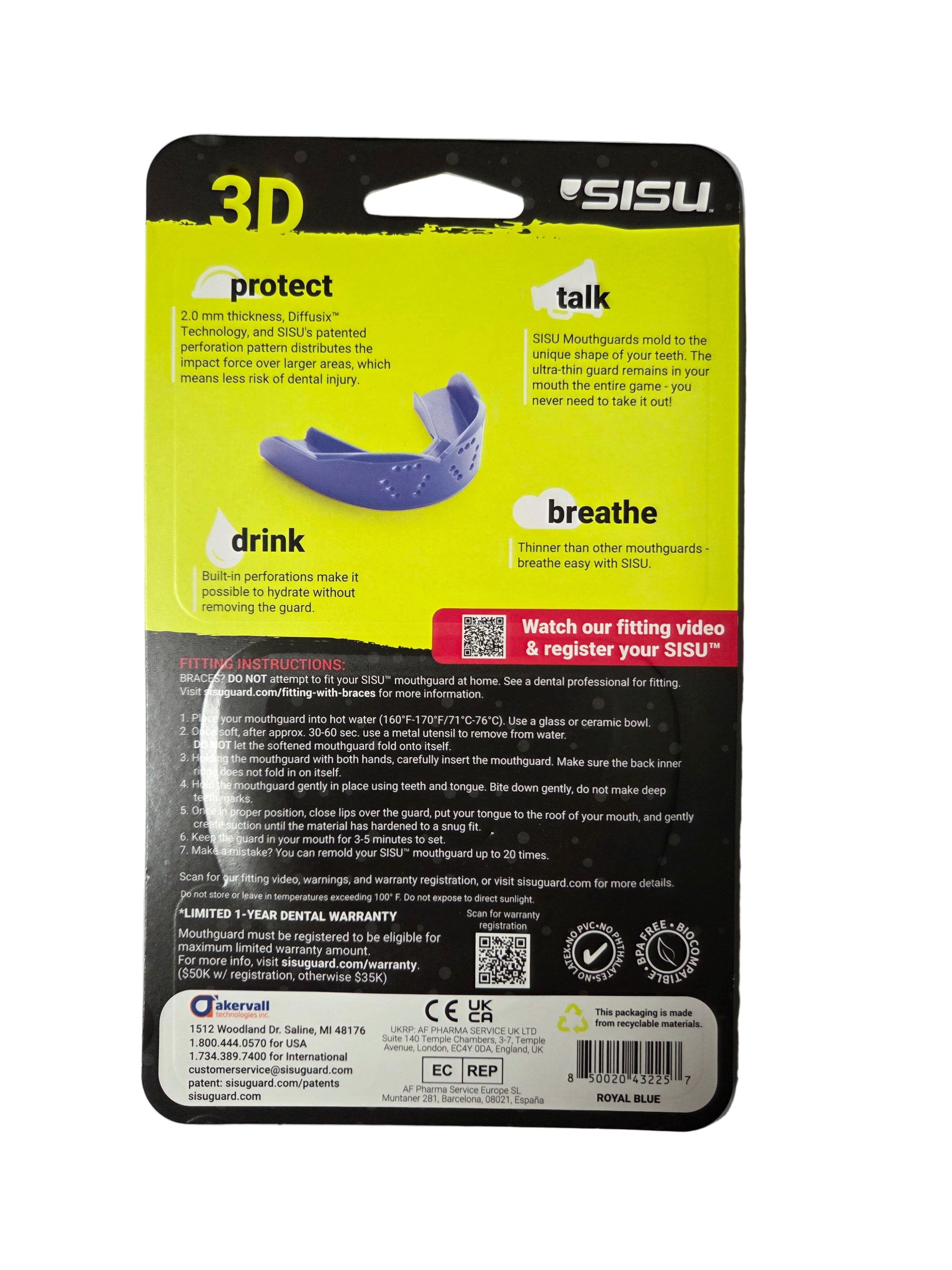 SISU 3D Custom Fit Mouthguard