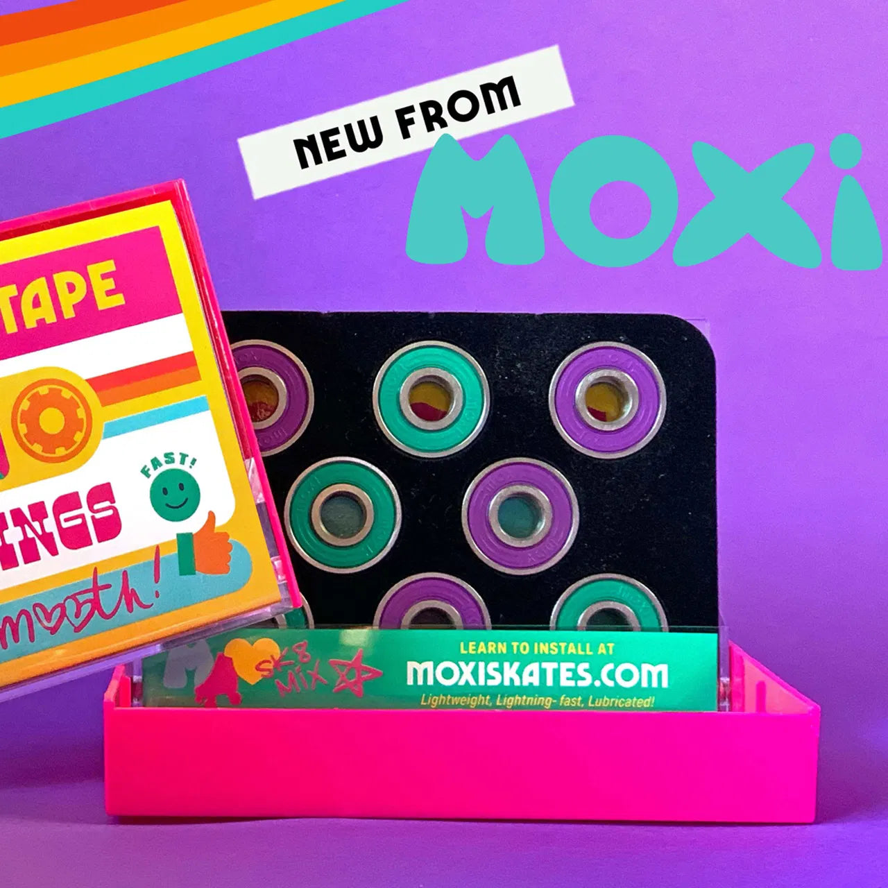 Moxi Mixtape Bearings - Pack of 16