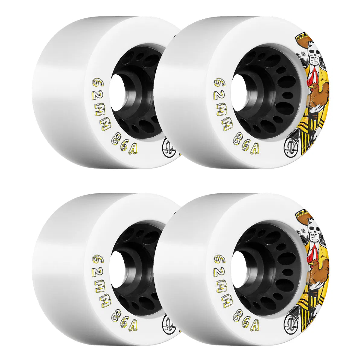 Rollerbones - DOTD Speed Series White - 62mm